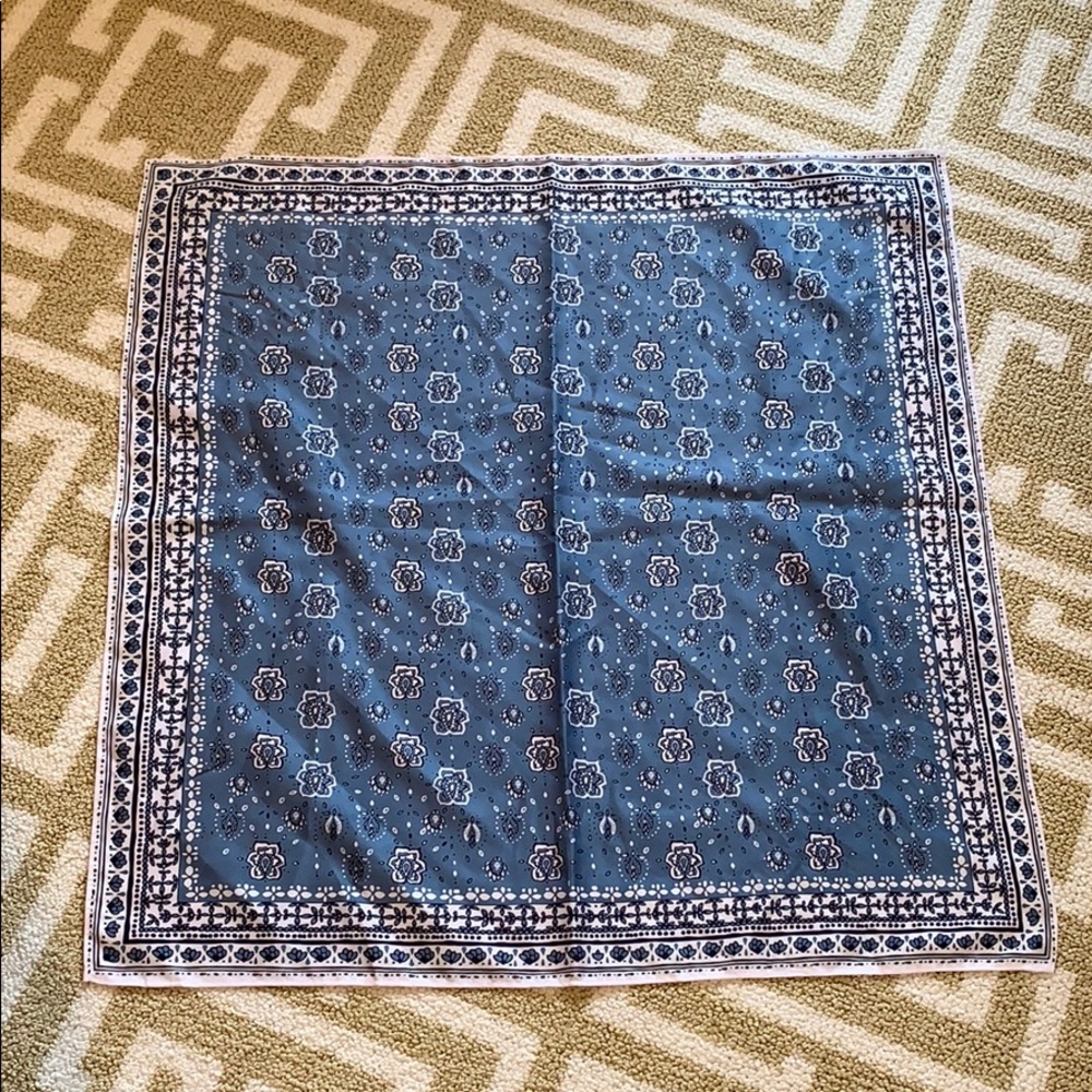 Madewell blue bandana scarf